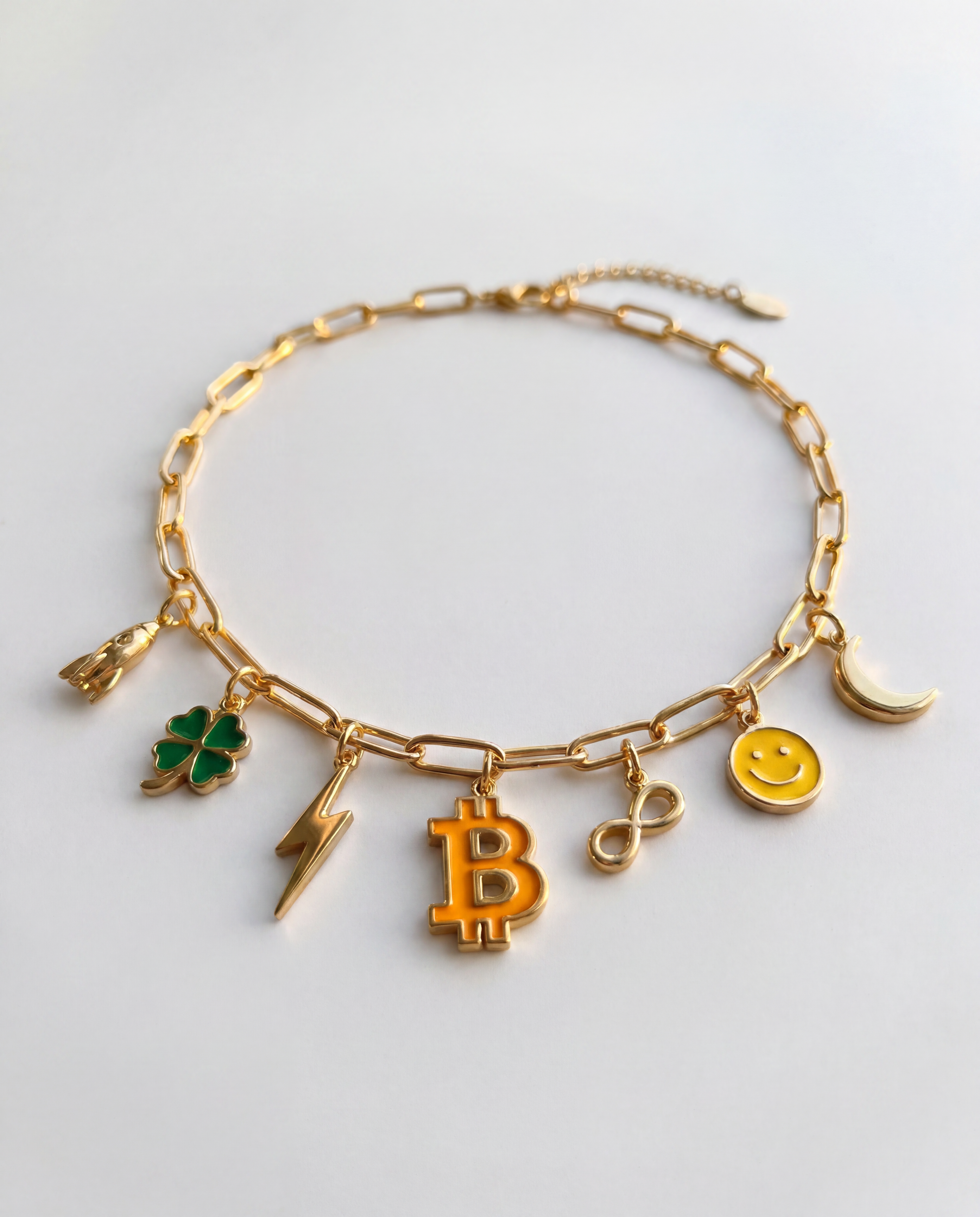Bitcoin Charm Necklace