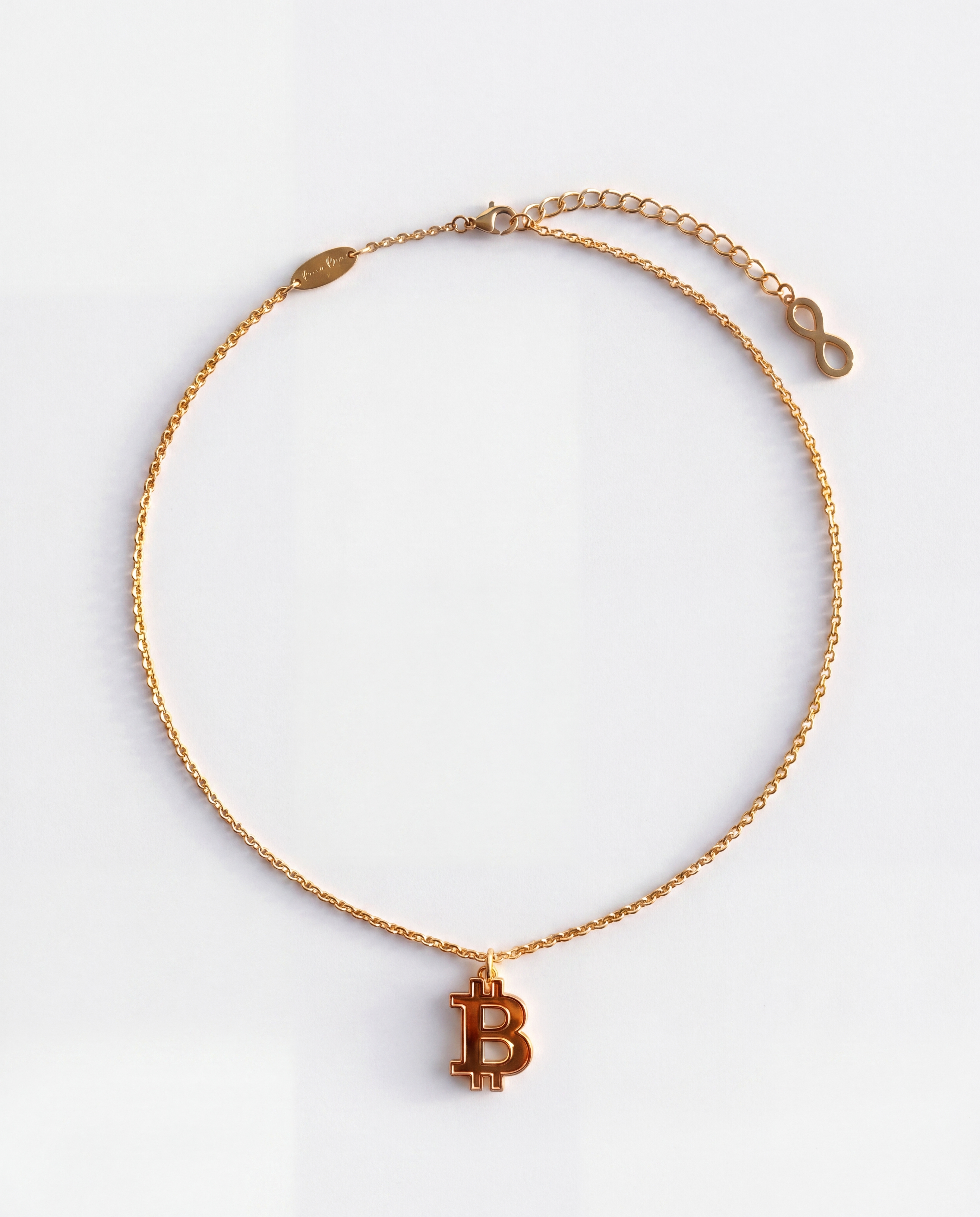 Bitcoin Gold Icon Necklace